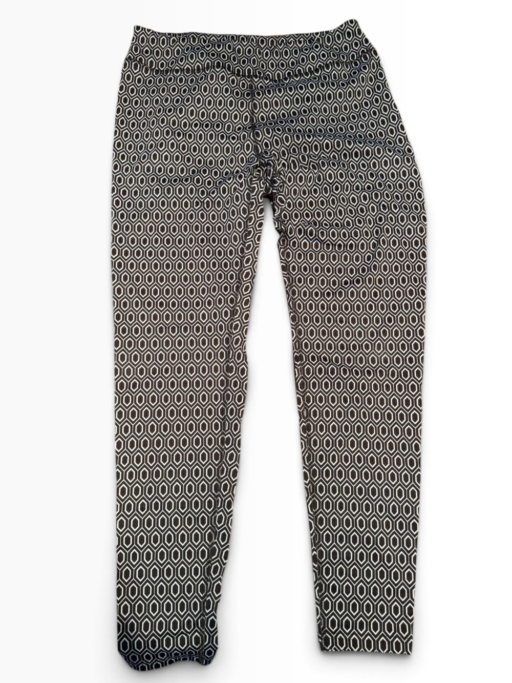 Bogner Fire and Ice Black & White Geo Print Leggings XL